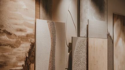 neutral abstract paintings