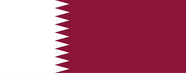 qatar flag - vector illustration © KR Studio
