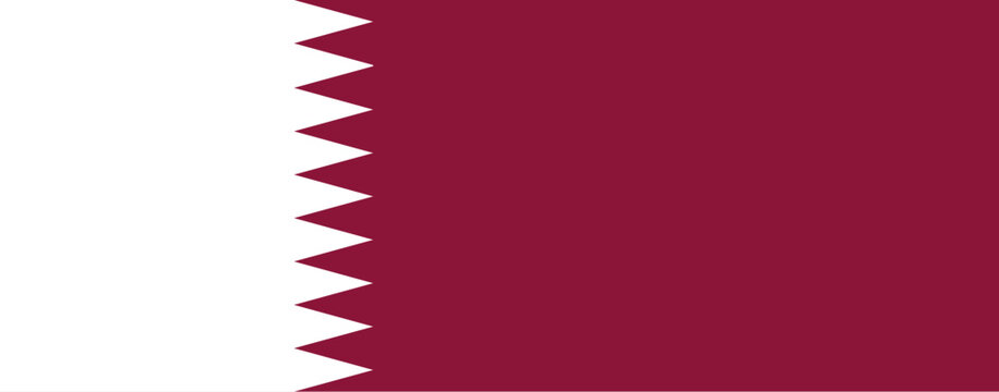 qatar flag - vector illustration