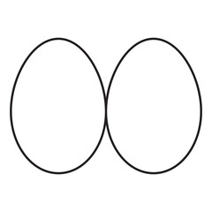 Egg icon vector. Flat vector silhouette egg. Egg Flat Icon . vector illustration.