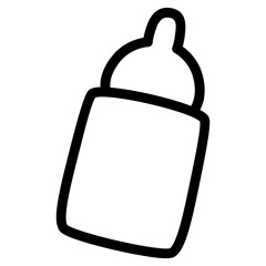 Baby Bottle Outline