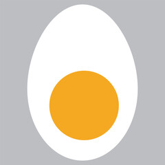 Egg icon vector. Flat vector silhouette egg. Egg Flat Icon . vector illustration.