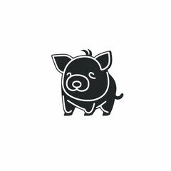 Fototapeta premium Animal icon on a white background Created with Generative AI technology
