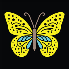 Colorful Butterfly Vector art illustration