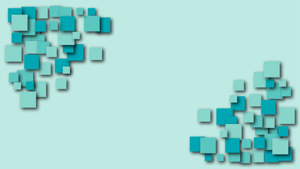 Vibrant abstract background with light blue squares on a pastel backdrop, perfect for fresh, modern designs.