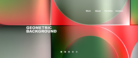 Fototapeta premium Round squares, circles with fluid gradients. Vector Illustration For Wallpaper, Banner, Background, Card, Book Illustration, landing page
