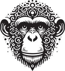 Fototapeta premium headshot silhouette vector style with white background 