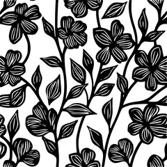 Summer floral seamless pattern, Garden Floral seamless pattern, Seamless Repeat Pattern, Boho floral seamless, flower paper, digital paper pack, digital backgrounds, digital scrapbook, floral pattern,