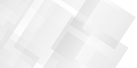 Obraz premium Modern Abstract white and gray triangle technology lines. vector illustration gradient futuristic. Space design concept. Decorative web layout or poster, banner. White grey background vector design.