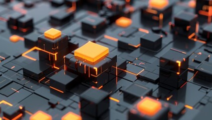 Fototapeta premium close up of electronic circuit board