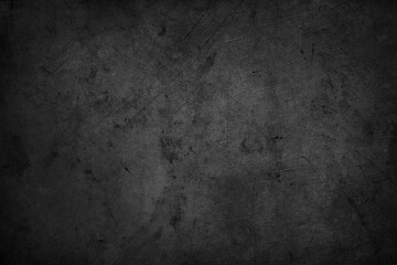 Dark grey textured concrete black wall background