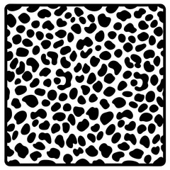 Seamless Black and White Leopard Print Pattern for Fashion and Design