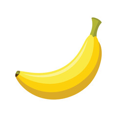 banana isolated on white