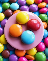 colorful chocolate candies, colorful, candy, color, ball, plastic, red, yellow, green, 