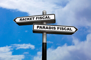 Tax racket or Tax haven - Direction signs