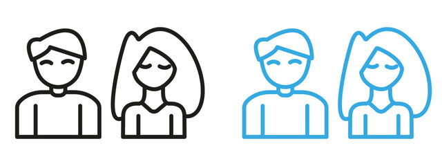 Romantic Couple Silhouette Icon Perfect for Love and Relationship Themes