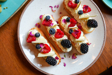 This collection of photos showcases a variety of delectable desserts that will delight any sweet tooth. The images capture different types of desserts in various settings and styles. 