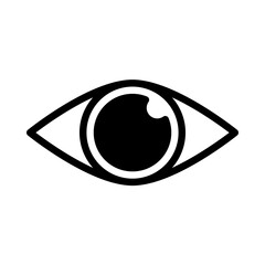 view icon or logo illustration outline black style