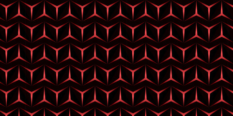 Abstract light blue Background with Triangle Shape. abstract background from triangular pyramids. Geometric 3D Pattern with Basic Shapes. Dark horizontal modern dynamic fond. Repeating geometric.