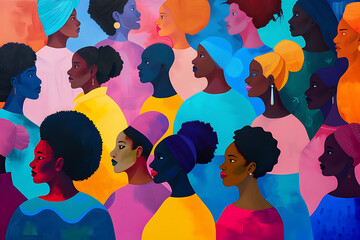 Artwork capturing the spirit of unity and solidarity among people of all backgrounds