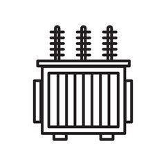 Power Transformer Icon Perfect for Utility and Electrical Engineering Projects