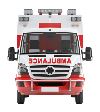 recommend clip art: Ambulance Front View Isolated on Transparent Background
                    