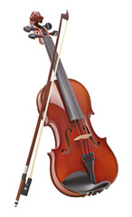 Violin Isolated on Transparent Background
