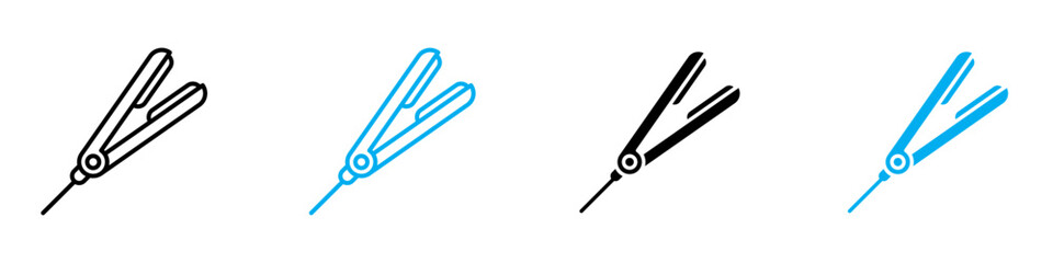 Hair Straightener Icon Perfect for Beauty and Hair Care Themes