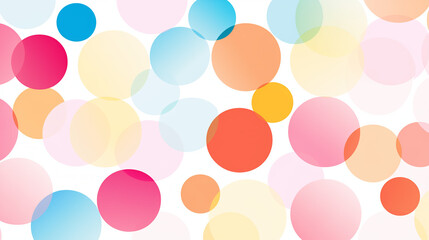 colorful circles pattern on white background
