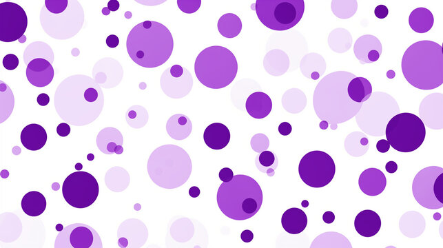 puple circles background on white
