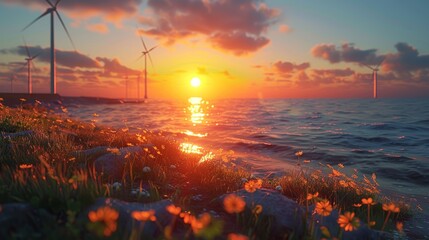 Renewable Energy Generation with Solar and Wind Generative AI
