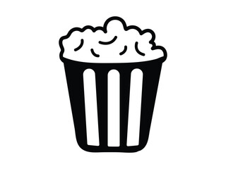 Popcorn cinema  icon vector illustration