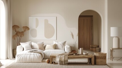 Abstract forms posters wall art living room interior