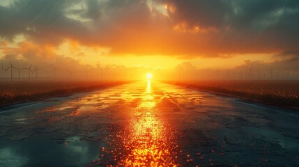 Solar Panels and Wind Power Efficiency Generative AI