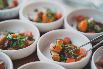 A delightful collection showcasing desserts, Asian cuisine, breakfast and brunch dishes, and coffee. Enjoy the visual feast of gourmet sweets, exotic Asian flavors, hearty breakfast plates, and artisa