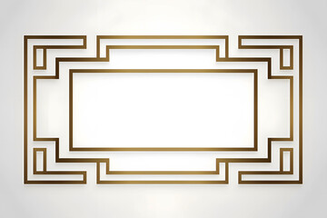Minimalist Classic Golden Picture Frame Isolated on White Background, Ideal for Display and Decor, Perfect for Artwork and Photography. Use for Websites, Ads, Social Media, Product Listings, Catalogs