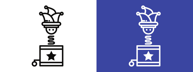 Classic Jack in the Box Icon Perfect for Toy and Party Themes