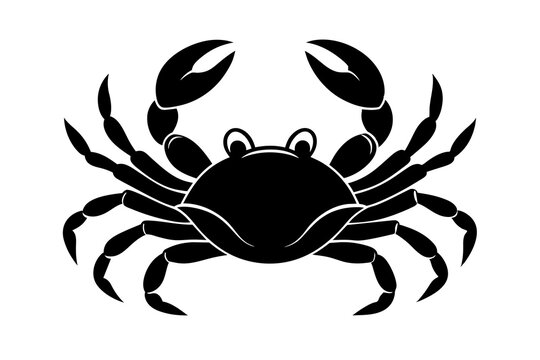 recommend clip art: crab silhouette vector illustration