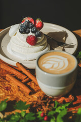 A delightful collection showcasing desserts, Asian cuisine, breakfast and brunch dishes, and coffee. Enjoy the visual feast of gourmet sweets, exotic Asian flavors, hearty breakfast plates, and artisa