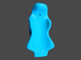 The white background in the picture is blue baby bathing equipment. It is a nice hard plastic, bright blue color, used for safe bathing of little ones.