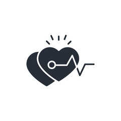 cardio icon. vector.Editable stroke.linear style sign for use web design,logo.Symbol illustration.