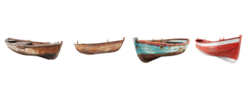 A boat isolated on white transparent background, PNG File. Perfect for clipart - Powered by Adobe