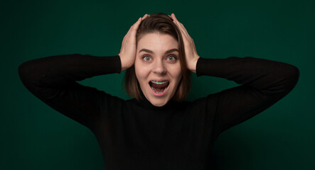 Woman Expressing Surprise