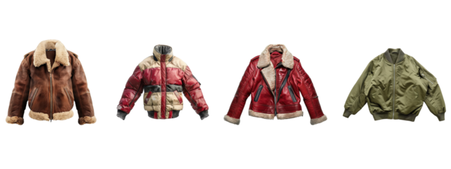 A jacket isolated on white transparent background, PNG File. Perfect for clipart