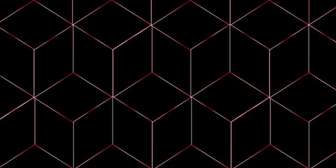 Abstract black 3D geometric cubes background .Cube seamless pattern, geometric gradient line design, cube texture .Geometric tiles and mosaic creative stylish seamless pattern block cube background. 