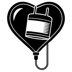 Blood donation icon vector illustration