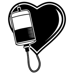 Blood donation icon vector illustration