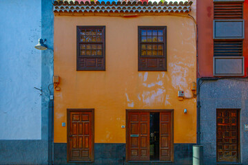 Beautiful architecture of San Cristobal - former capital of Tenerife