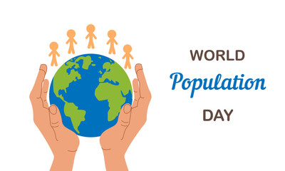 World Population Day. creative design. banner, poster. Vector illustration. July 11. 11th of July. World Population Day concept background. population growth. population increase concept. people