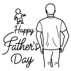 Happy fathers day design vector illustration